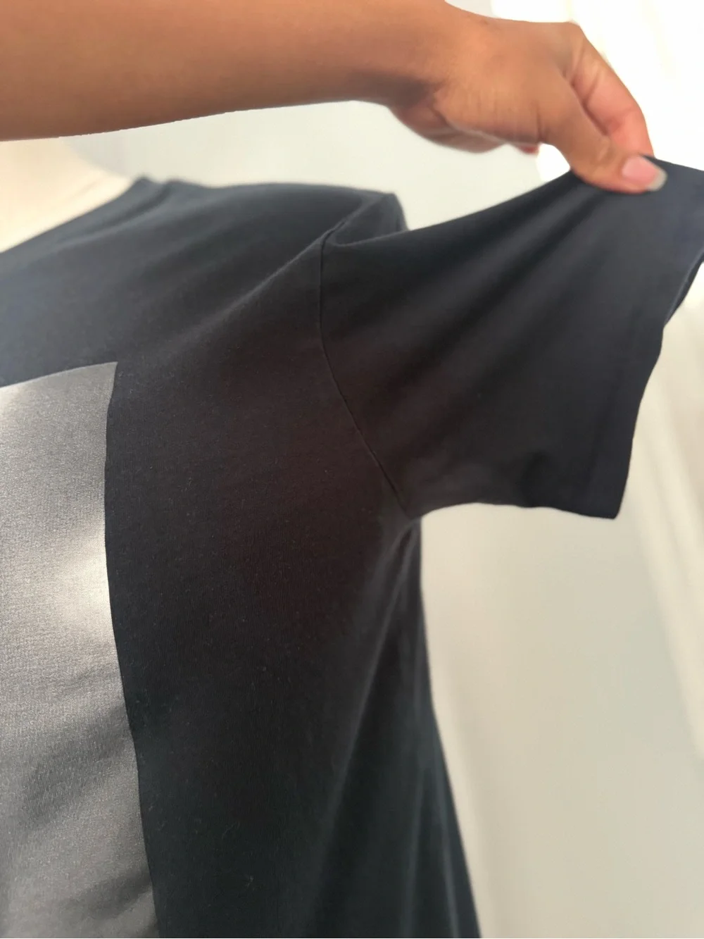 Jordan Black Men's Graphic Short Sleeve Tee with Monochrome Portrait
